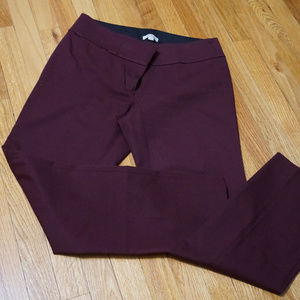 LOFT Burgandy pants, Size 12P
